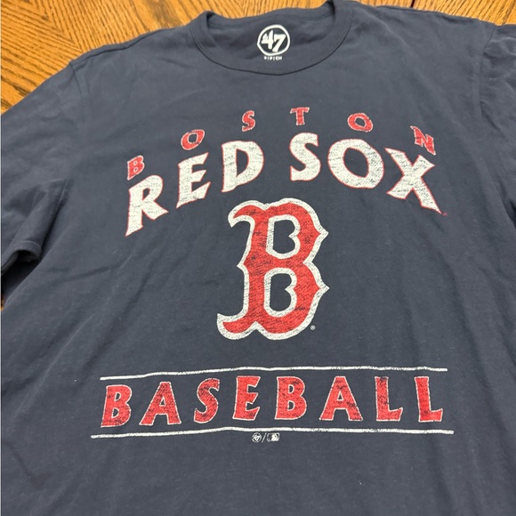 ‘New with Tags 47 Men's Navy Boston Red Sox Long Sleeve Shirt - Picture 5 of 6